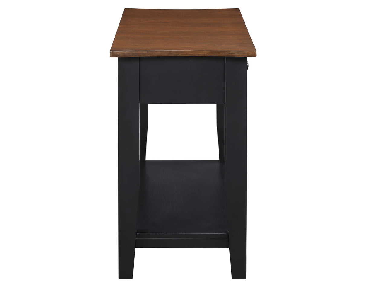 Joplin Walnut/Ebony Sofa Table from Steve Silver - Luna Furniture