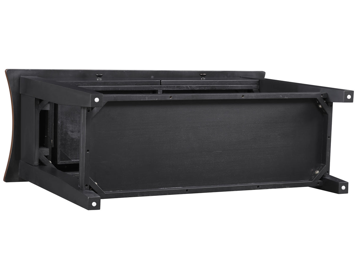 Joplin Walnut/Ebony Sofa Table from Steve Silver - Luna Furniture