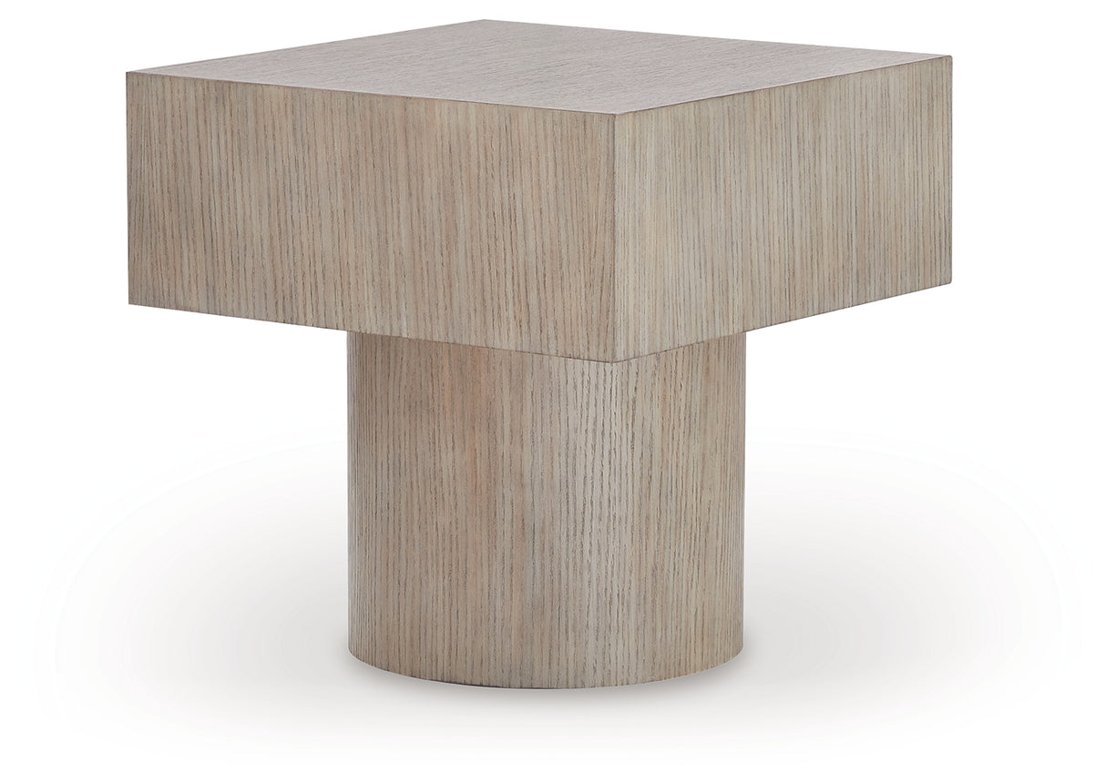 Jorielyn Light Grayish Brown End Table from Ashley - Luna Furniture