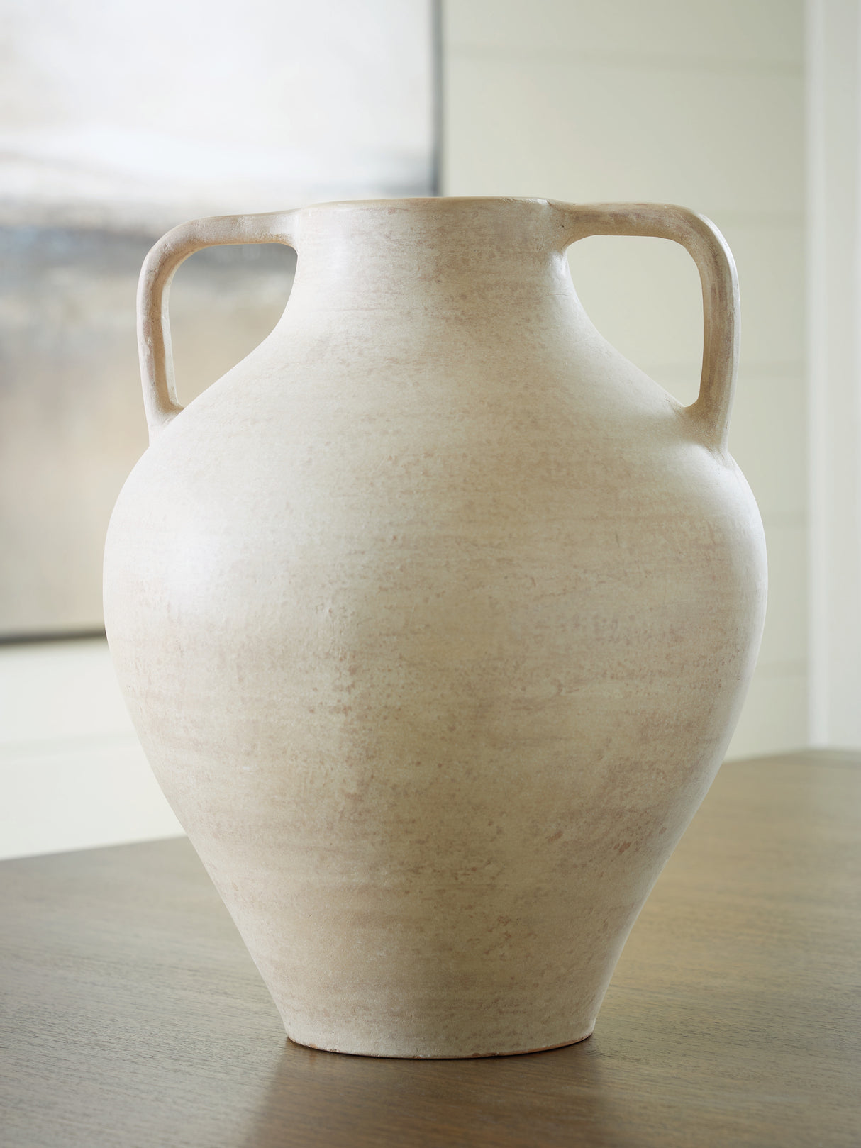 Justy Antique Beige Vase from Ashley - Luna Furniture