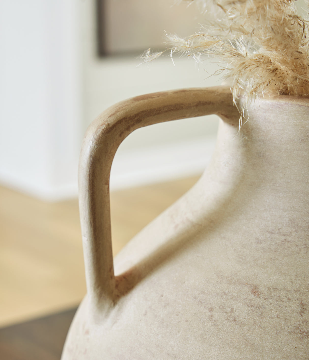 Justy Antique Beige Vase from Ashley - Luna Furniture