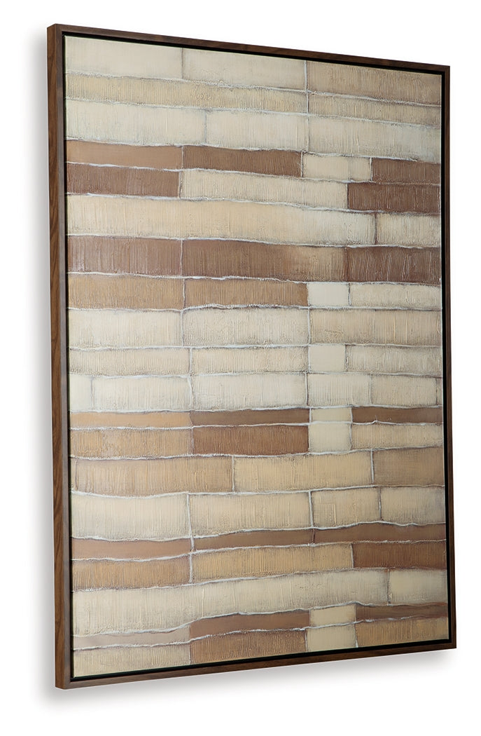 Kalanmore Brown/Tan/White Wall Art from Ashley - Luna Furniture