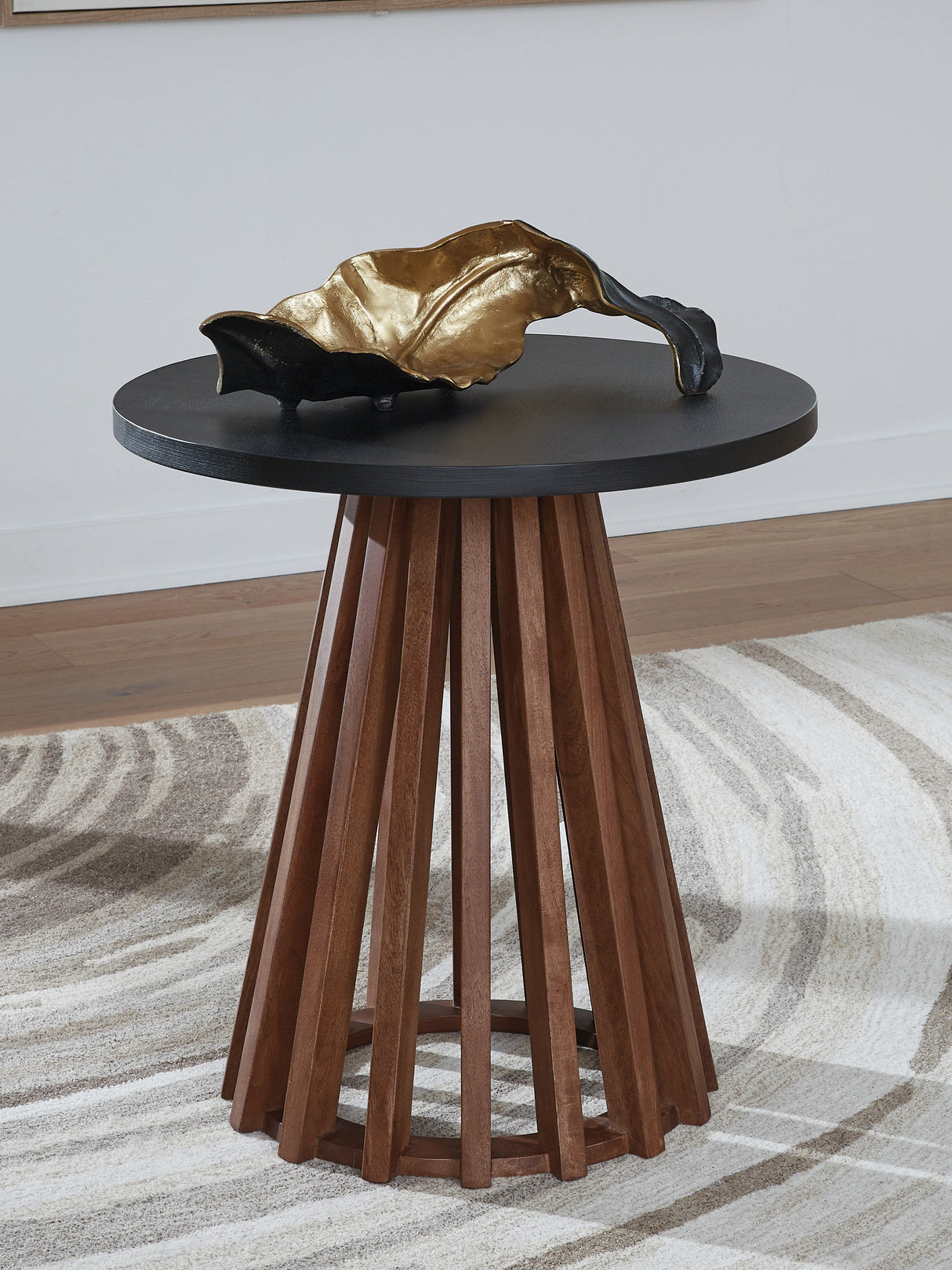 Kallari Warm Brown/Black End Table from Ashley - Luna Furniture