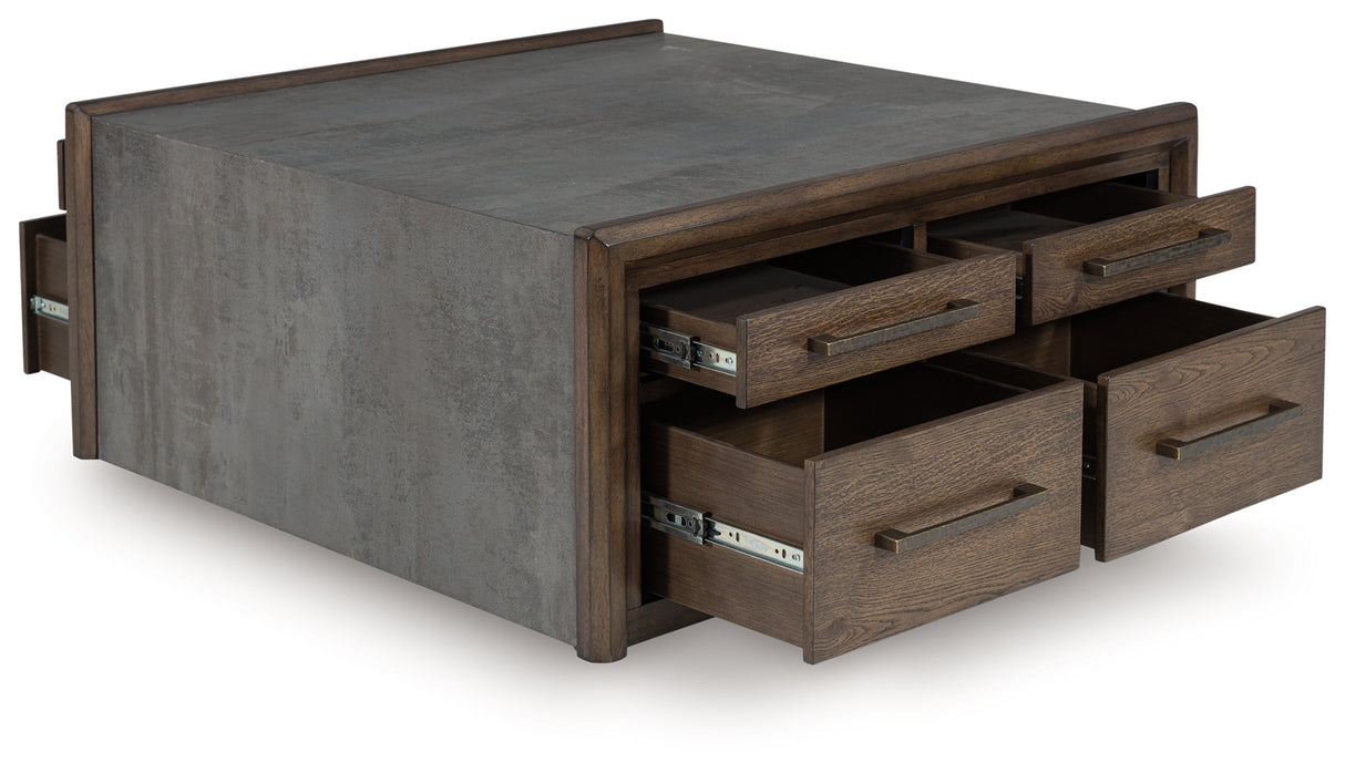 Kallenny Brown/Gray Coffee Table from Ashley - Luna Furniture