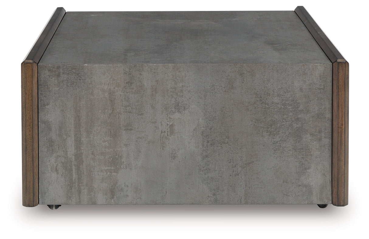 Kallenny Brown/Gray Coffee Table from Ashley - Luna Furniture