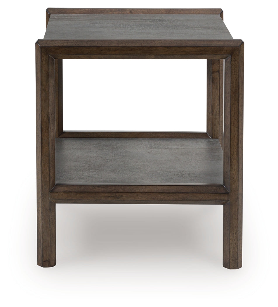 Kallenny Brown/Gray End Table from Ashley - Luna Furniture