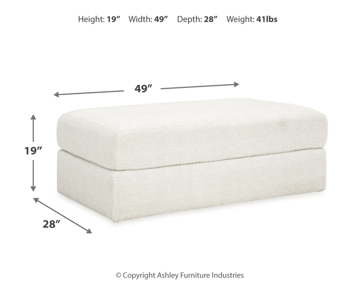Karinne Chair and Ottoman in Linen from Ashley Furniture - Luna Furniture