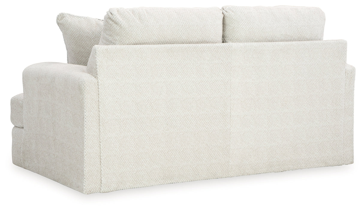 Karinne Linen Loveseat, Oversized Chair and Accent Ottoman from Ashley - Luna Furniture