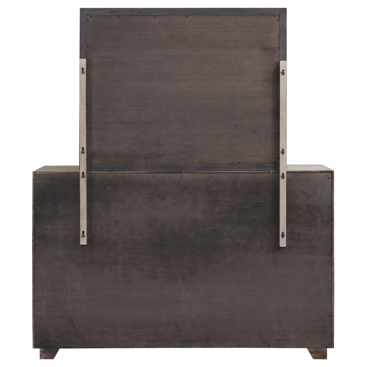 Kenora Barley Brown 6-Drawer Dresser and Mirror from Coaster - Luna Furniture