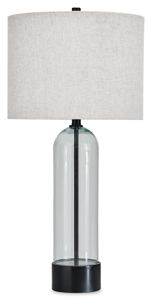 Kerrbrook Clear/Black Table Lamp from Ashley Furniture - Luna Furniture