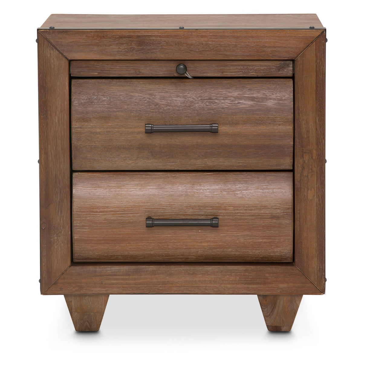 Brooklyn Walk Burnt Umber 2-drawer Nightstand from Michael Amini - Luna Furniture