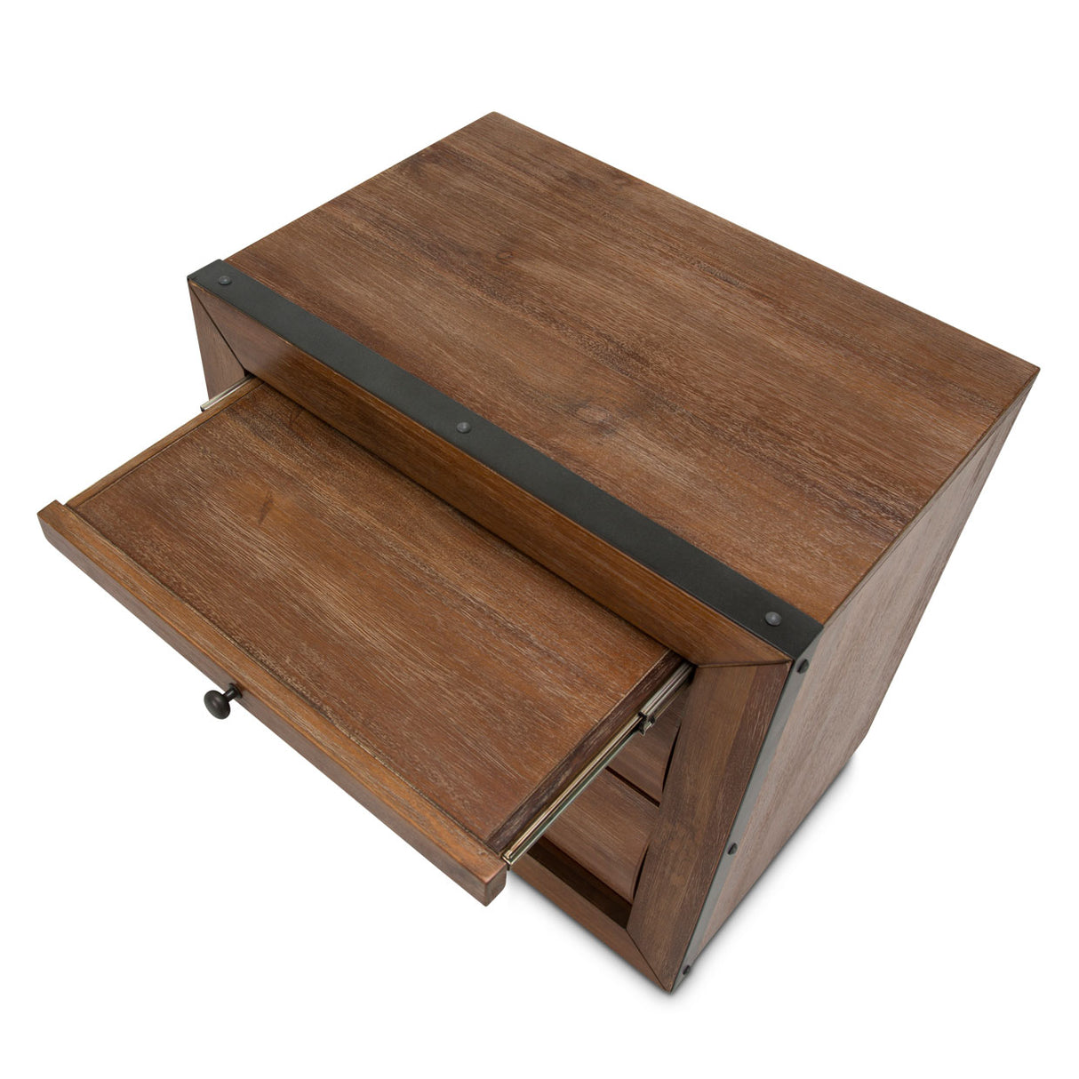 Brooklyn Walk Burnt Umber 2-drawer Nightstand from Michael Amini - Luna Furniture