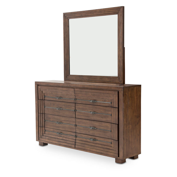 Carrollton Rustic Ranch Dresser With Mirror