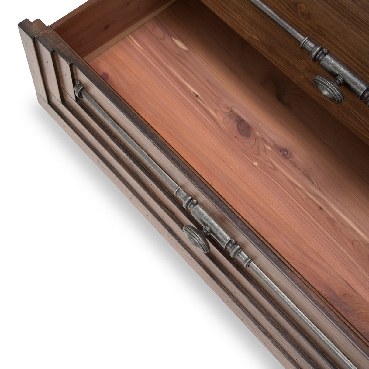 Carrollton Rustic Ranch 6-drawer Vertical Chest from Michael Amini - Luna Furniture
