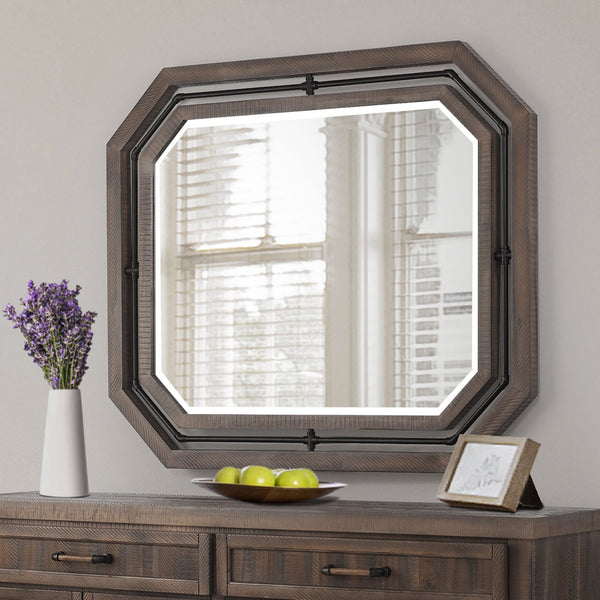 Crossings Reclaimed Barn Wall Mirror
