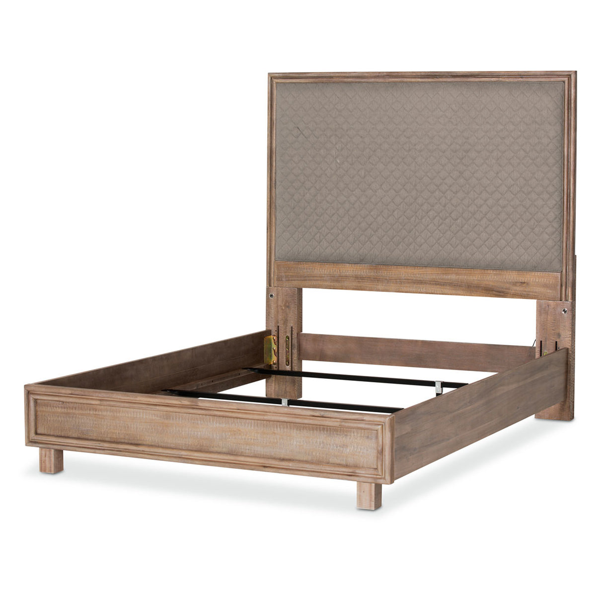 Hudson Ferry Driftwood Cal. King Panel Bed - Slate Gray from Michael Amini - Luna Furniture