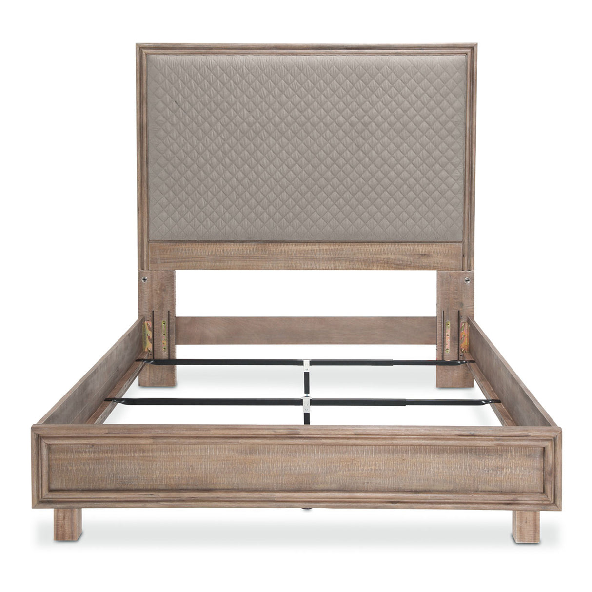 Hudson Ferry Driftwood Eastern King Panel Bed - Slate Gray from Michael Amini - Luna Furniture