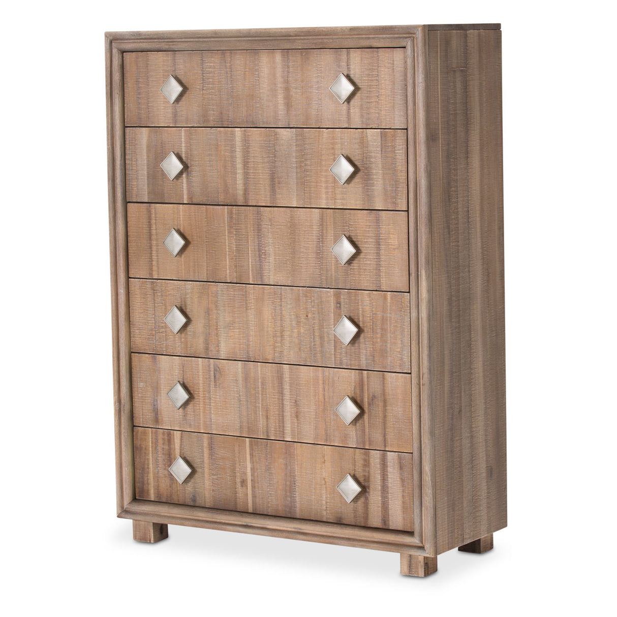 Hudson Ferry Driftwood 6-drawer Chest from Michael Amini - Luna Furniture
