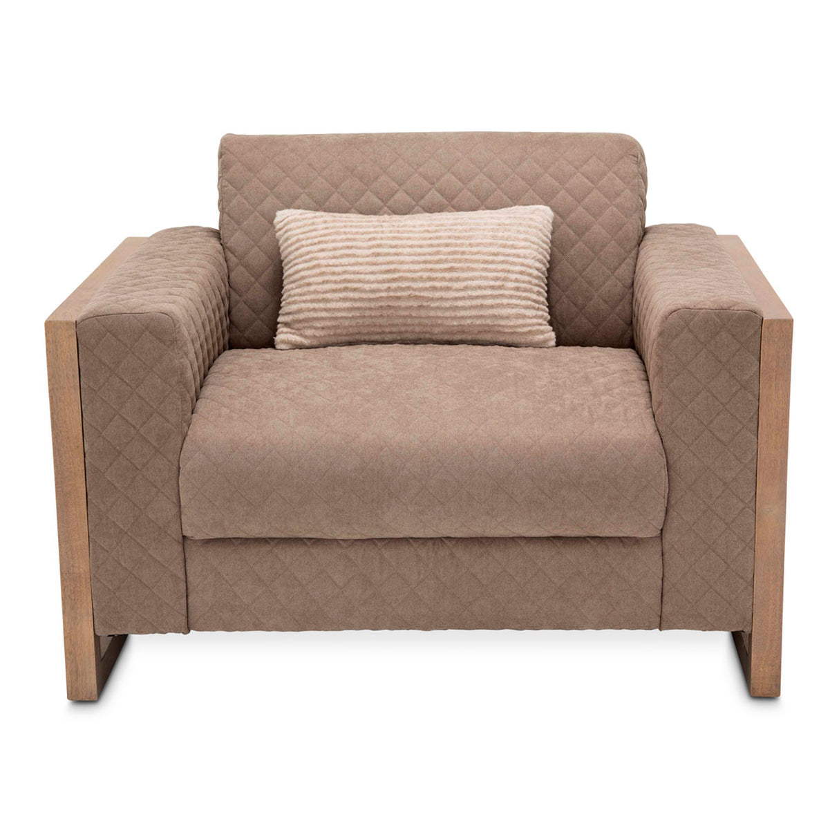 Hudson Ferry Driftwood Chair And A Half - Autumn Bronze from Michael Amini - Luna Furniture