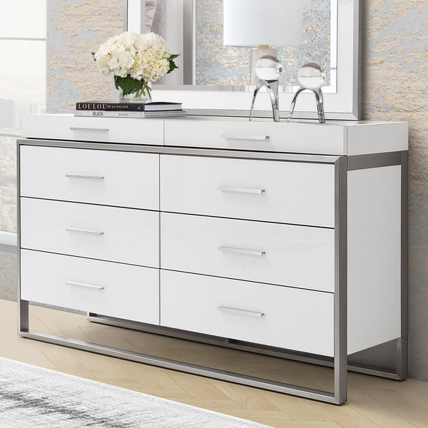 Marquee Cloud White Dresser