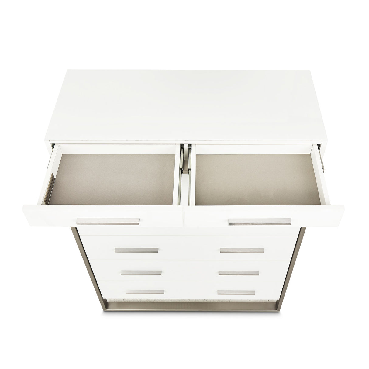 Marquee Cloud White 7-drawer Vertical Chest from Michael Amini - Luna Furniture