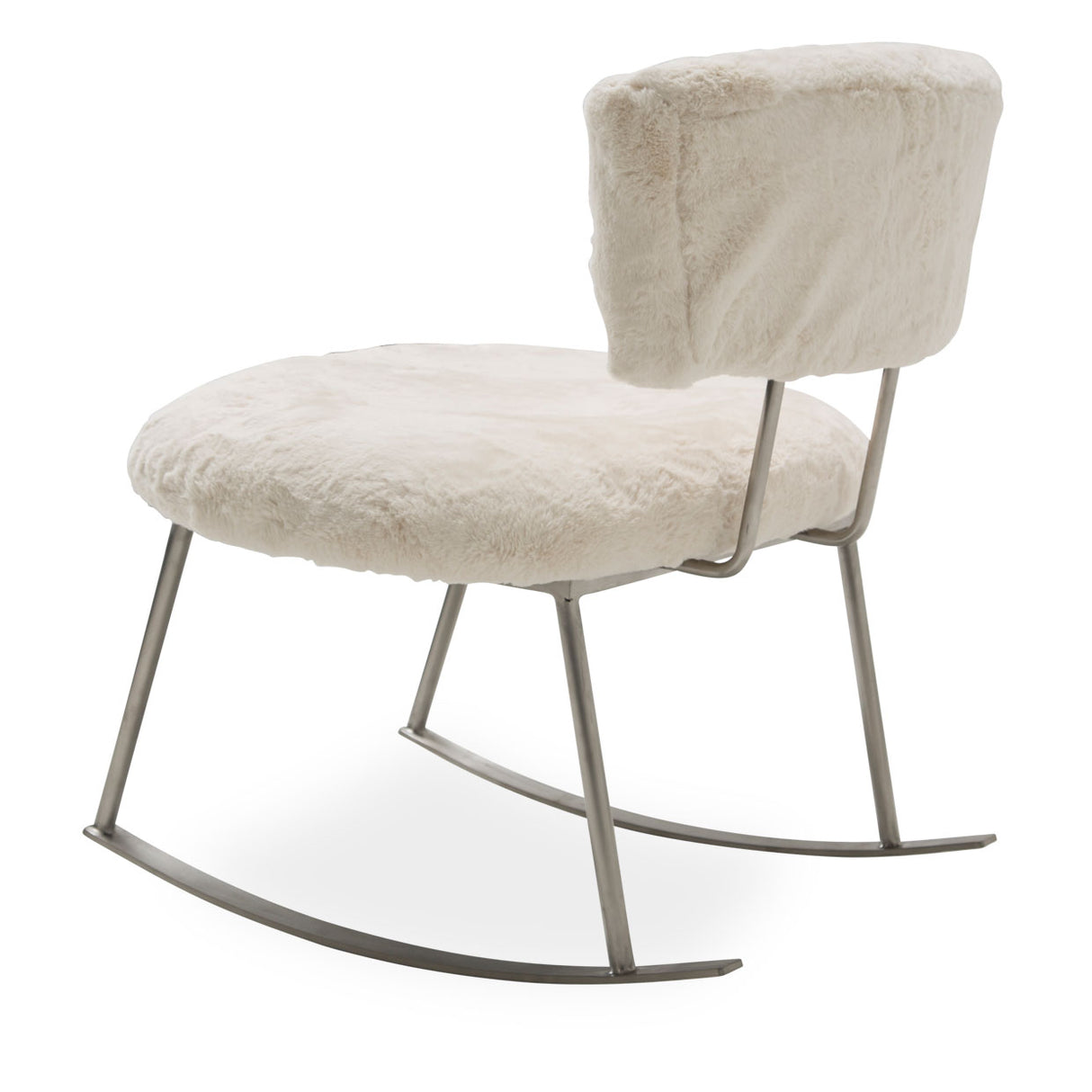 A La Carte Brushed Silver Pebble Beach Rocker Chair Powder from Michael Amini - Luna Furniture