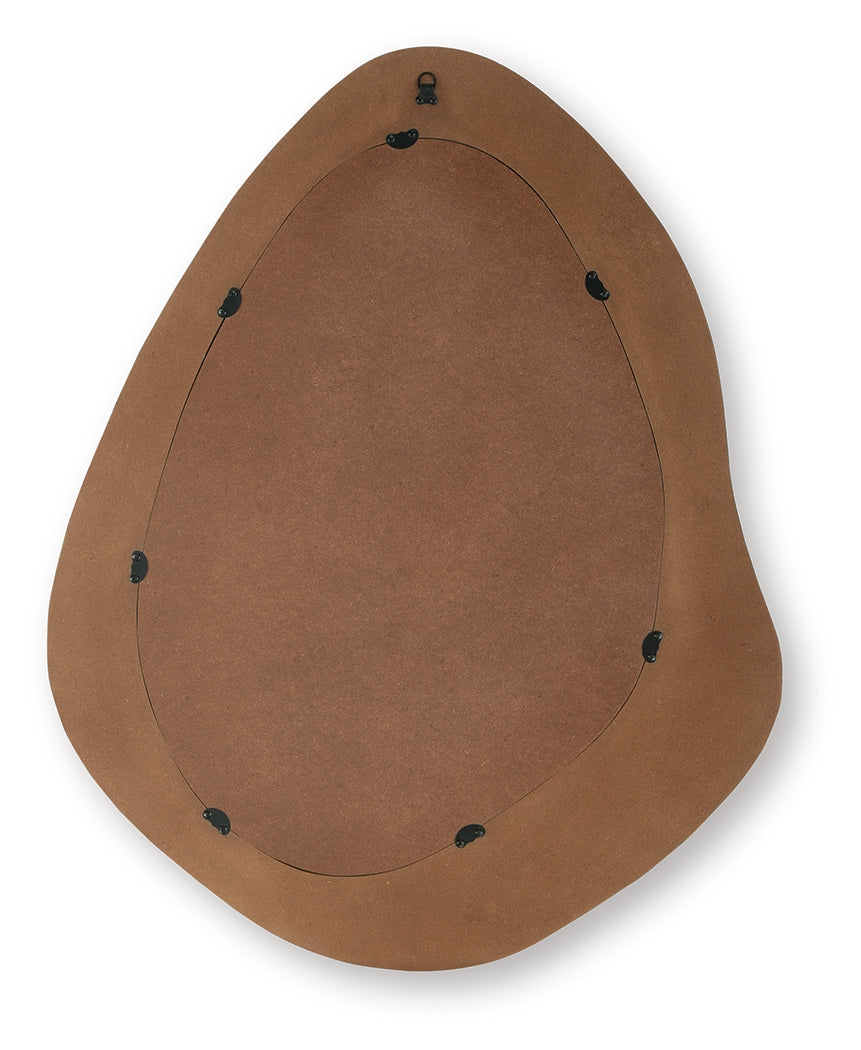 Kierlock Black/Gold Finish Accent Mirror from Ashley - Luna Furniture