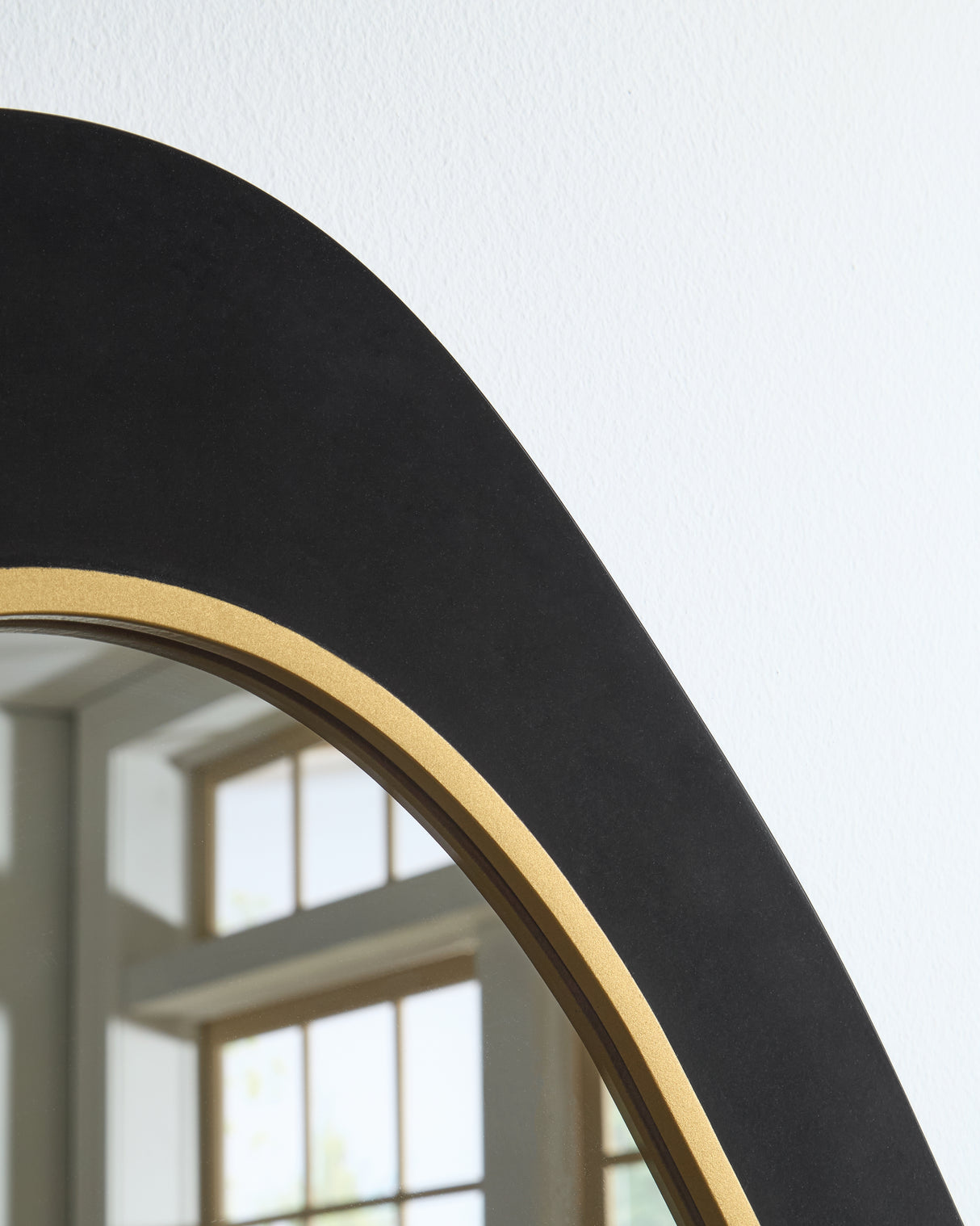 Kierlock Black/Gold Finish Accent Mirror from Ashley - Luna Furniture