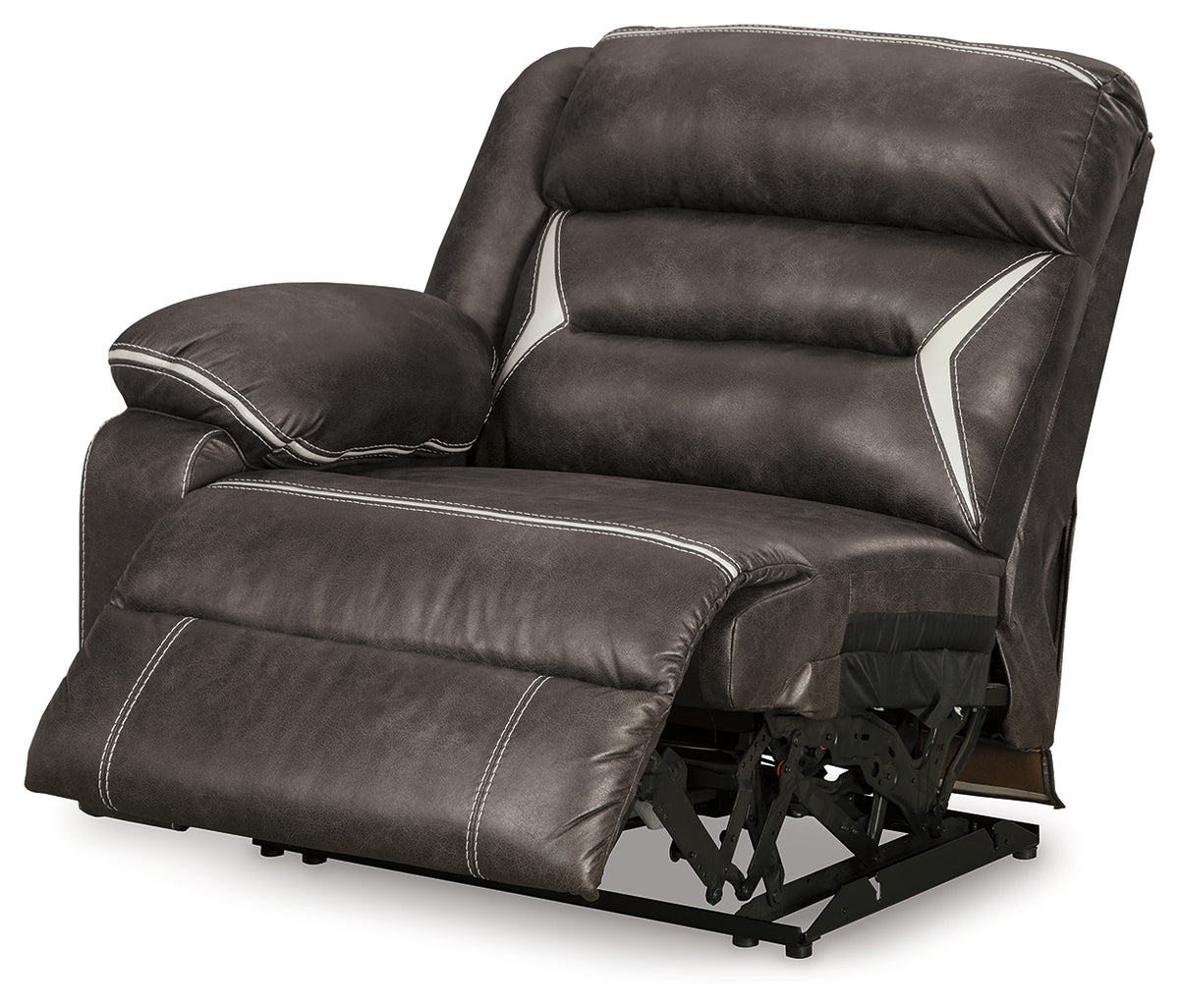 Kincord Midnight 2-Piece Power Reclining Sectional Loveseat from Ashley - Luna Furniture