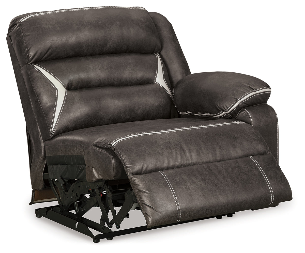 Kincord Midnight 2-Piece Power Reclining Sectional Loveseat from Ashley - Luna Furniture