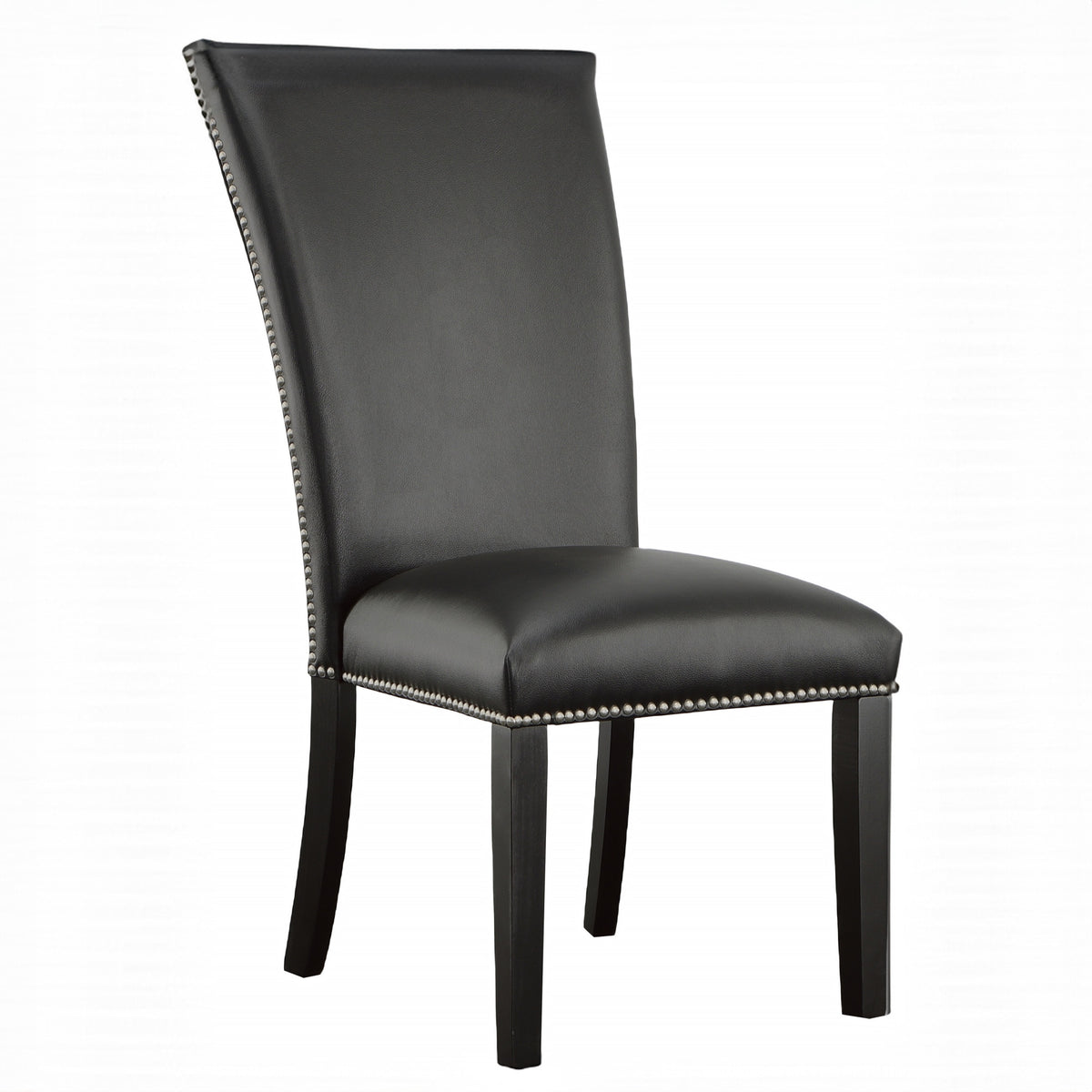 Camila Black 9-Piece Rectangle Gray Mable Top Dining Set from Steve Silver - Luna Furniture