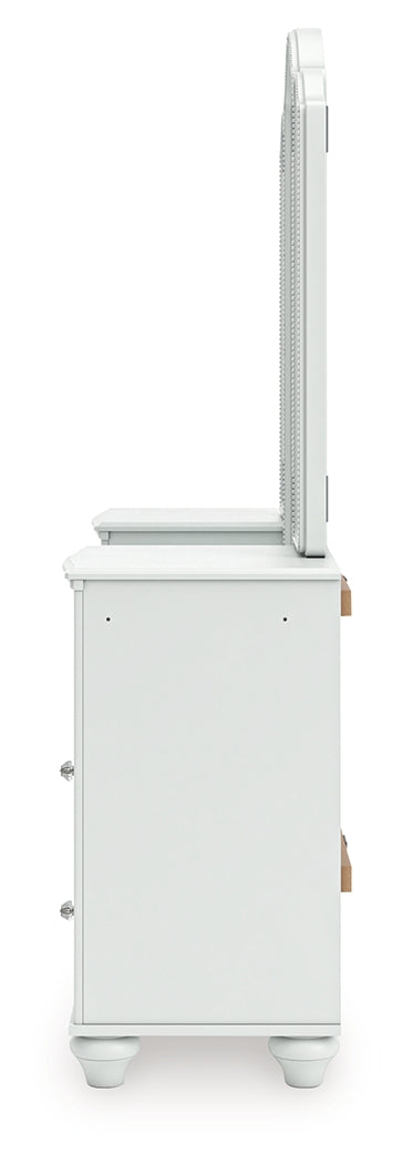 Kozlani White Vanity with Mirror from Ashley - Luna Furniture