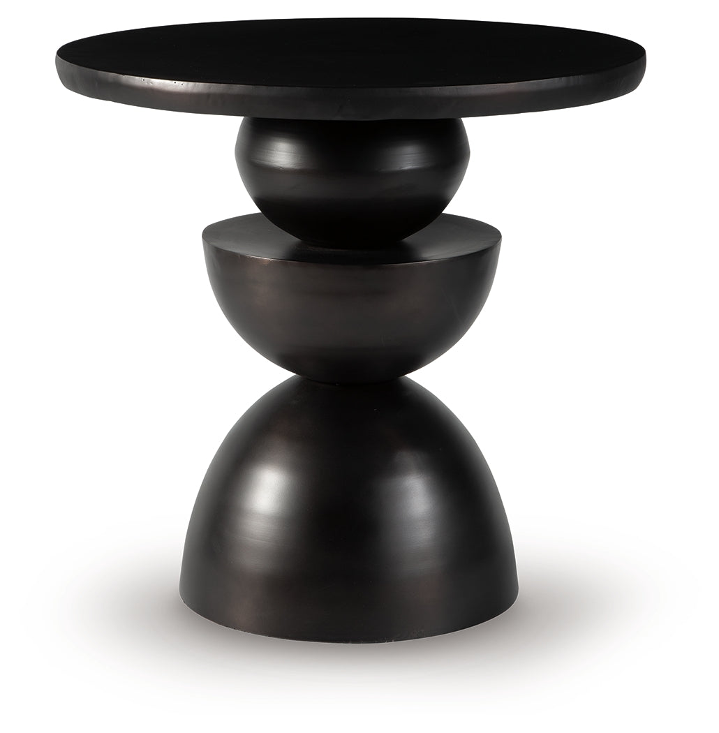 Kurtson Bronze Finish Accent Table from Ashley - Luna Furniture