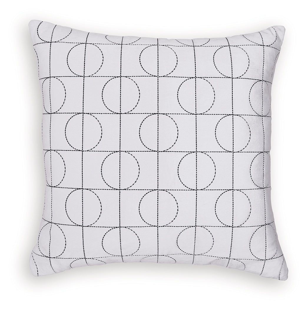 Kydner White/Black Pillow (Set of 4) from Ashley - Luna Furniture