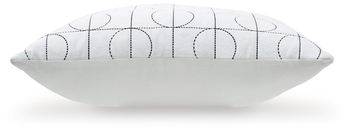 Kydner White/Black Pillow (Set of 4) from Ashley - Luna Furniture