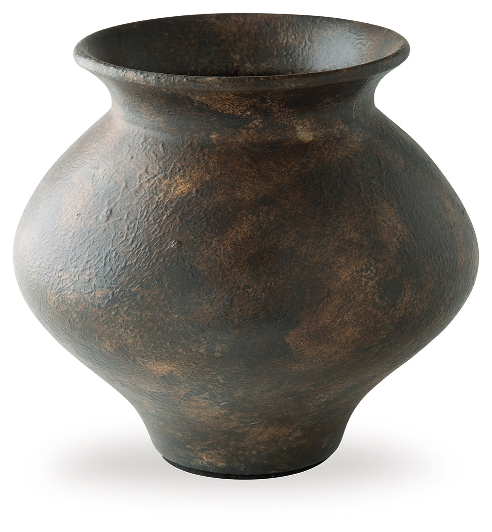 Laddlow Antique Brown Vase from Ashley Furniture - Luna Furniture