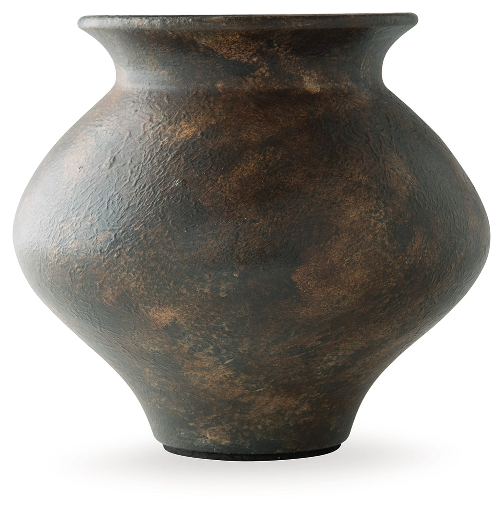 Laddlow Antique Brown Vase from Ashley Furniture - Luna Furniture