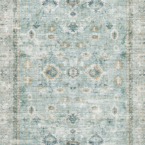 Ladstoney Teal/Beige/Ochre Large Rug from Ashley Furniture - Luna Furniture
