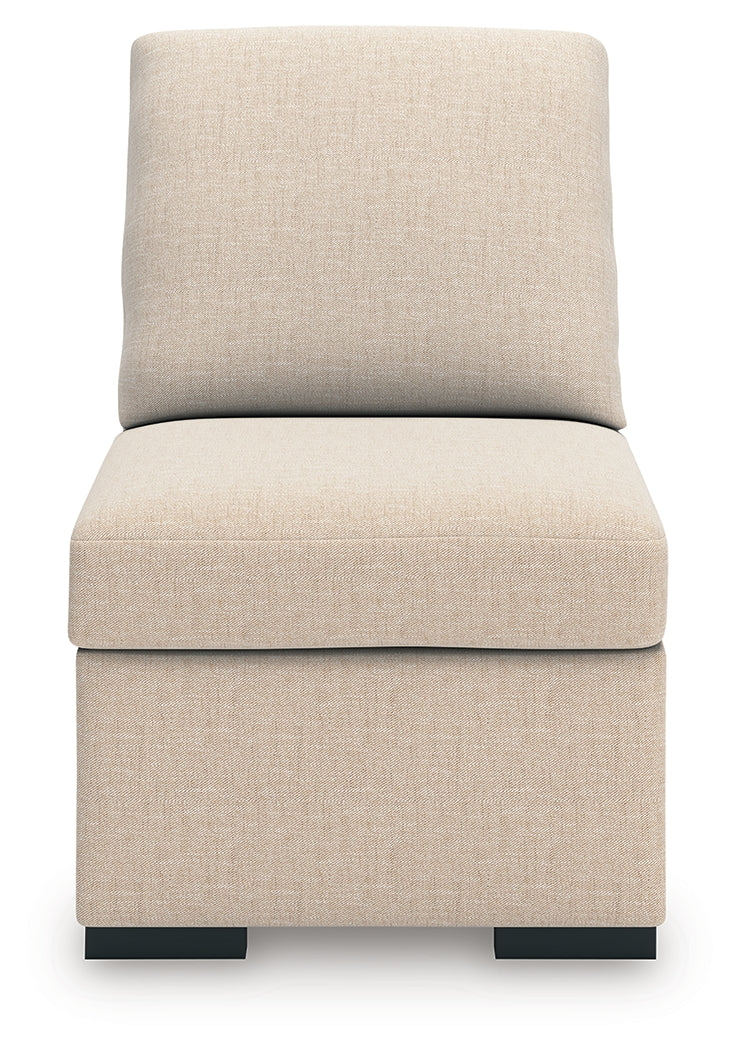 LadyMae Twill Armless Chair from Ashley - Luna Furniture