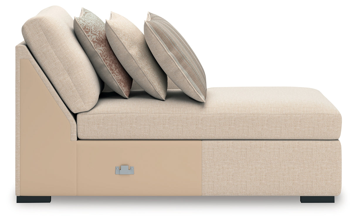 LadyMae Twill Right-Arm Facing Corner Chaise from Ashley - Luna Furniture