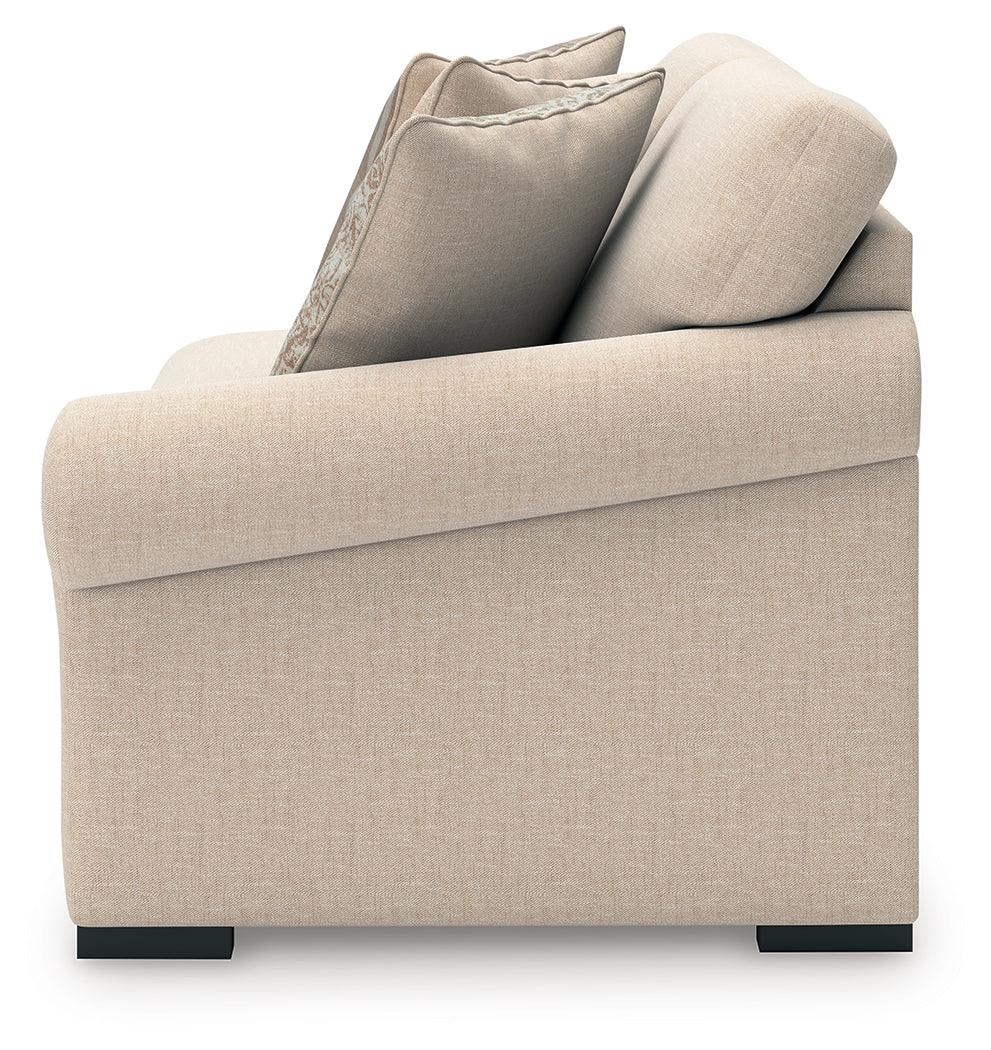 LadyMae Twill Right-Arm Facing Loveseat from Ashley - Luna Furniture