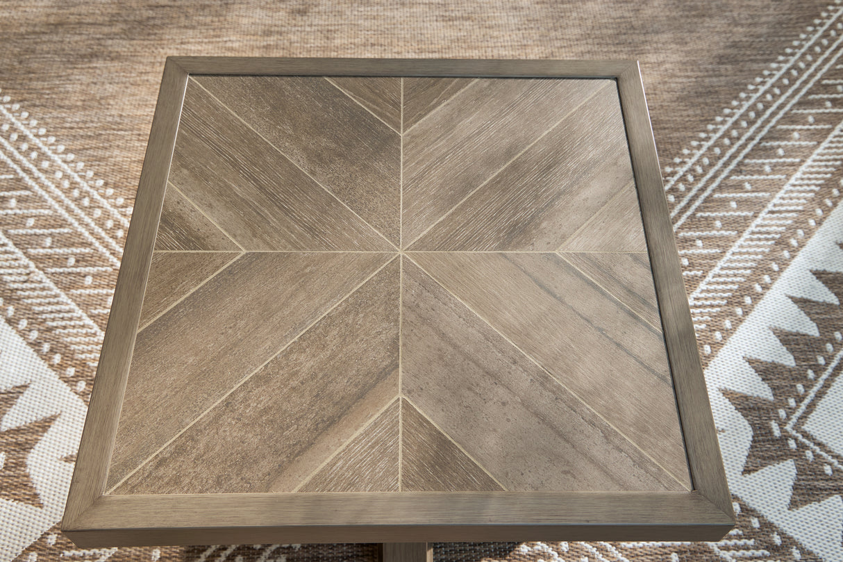 Laguna Heights Beige Outdoor End Table from Ashley - Luna Furniture