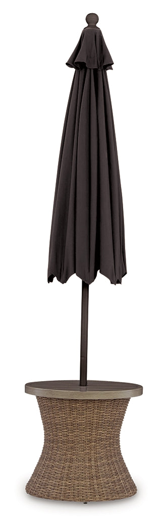 Laguna Heights Beige Outdoor End Table from Ashley - Luna Furniture