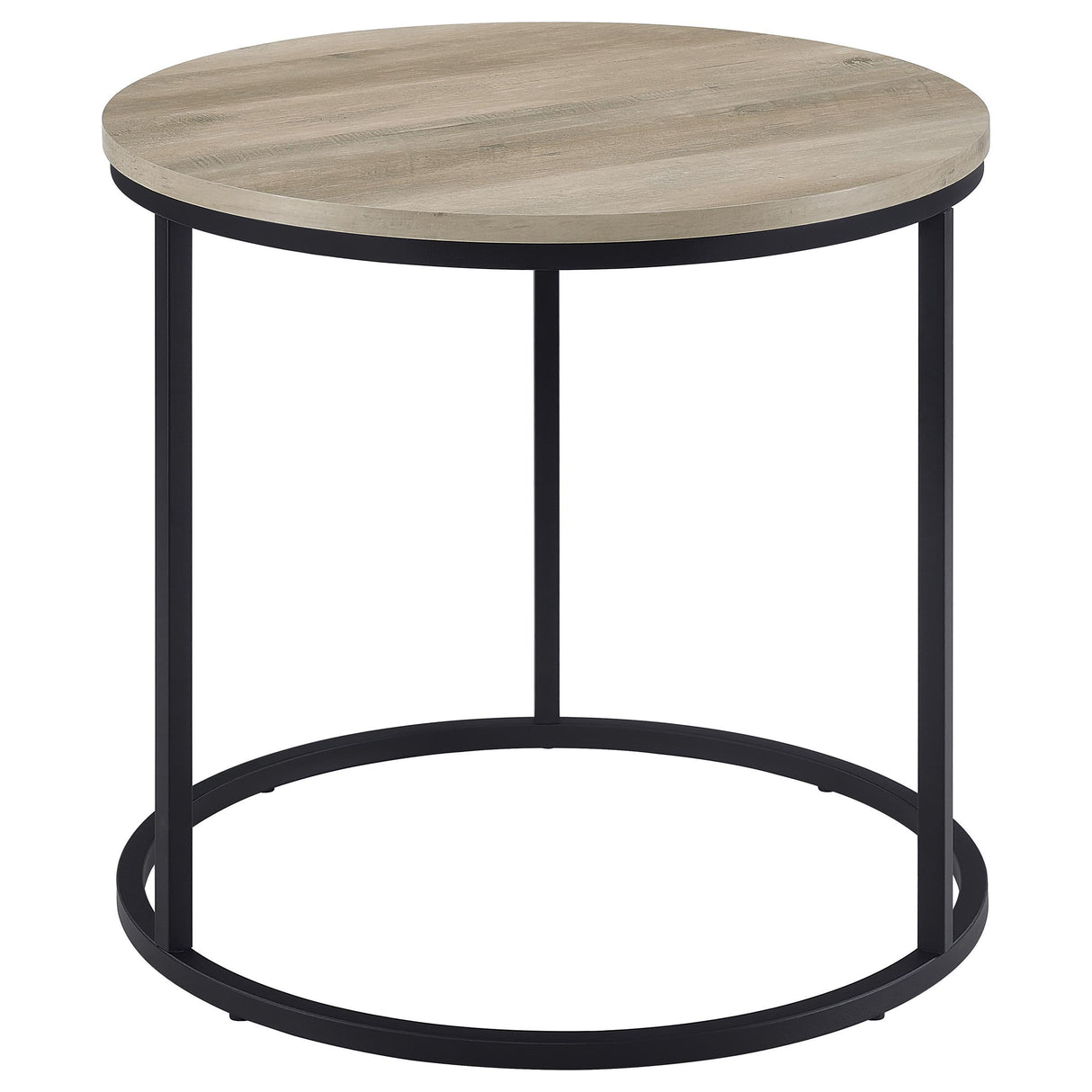 Lainey Distressed Pine Round Occasional Side End Table from Coaster - Luna Furniture