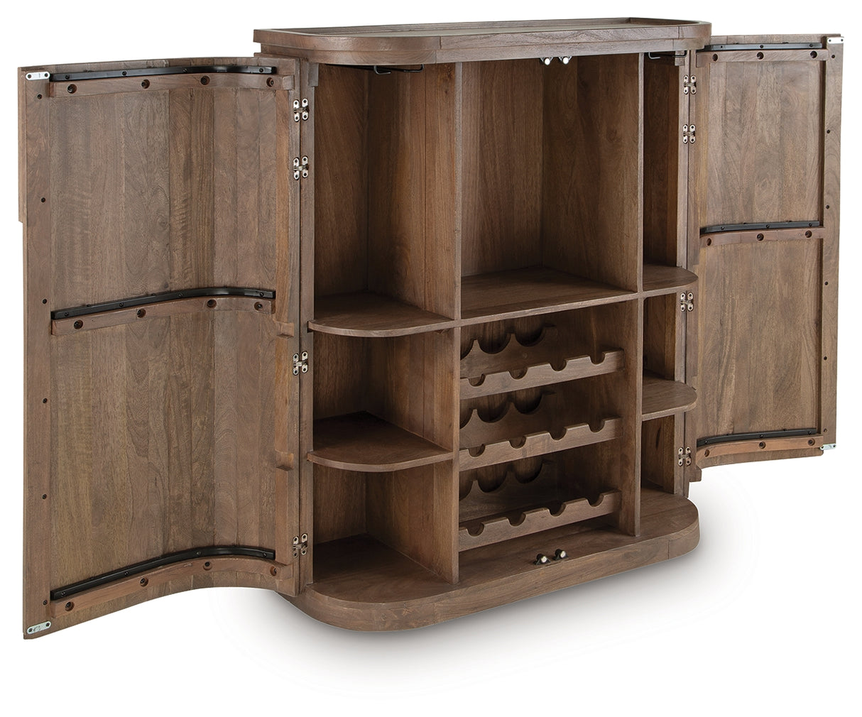 Landermont Medium Brown Bar Cabinet from Ashley - Luna Furniture