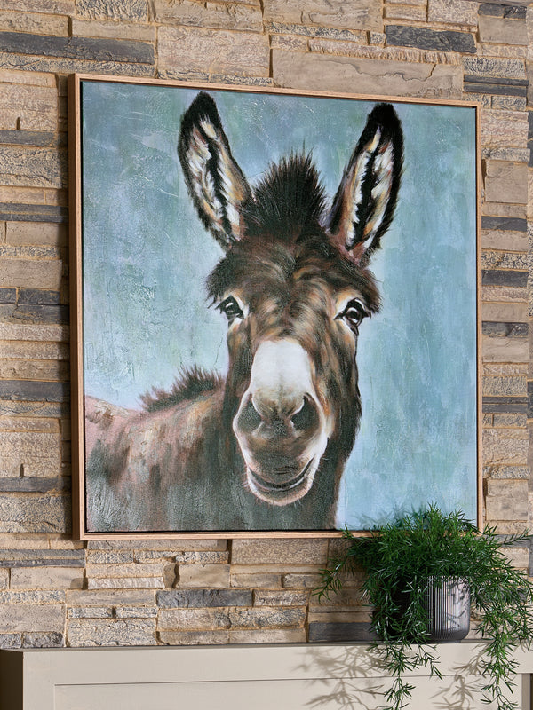 Landerton Brown/Blue/White Wall Art