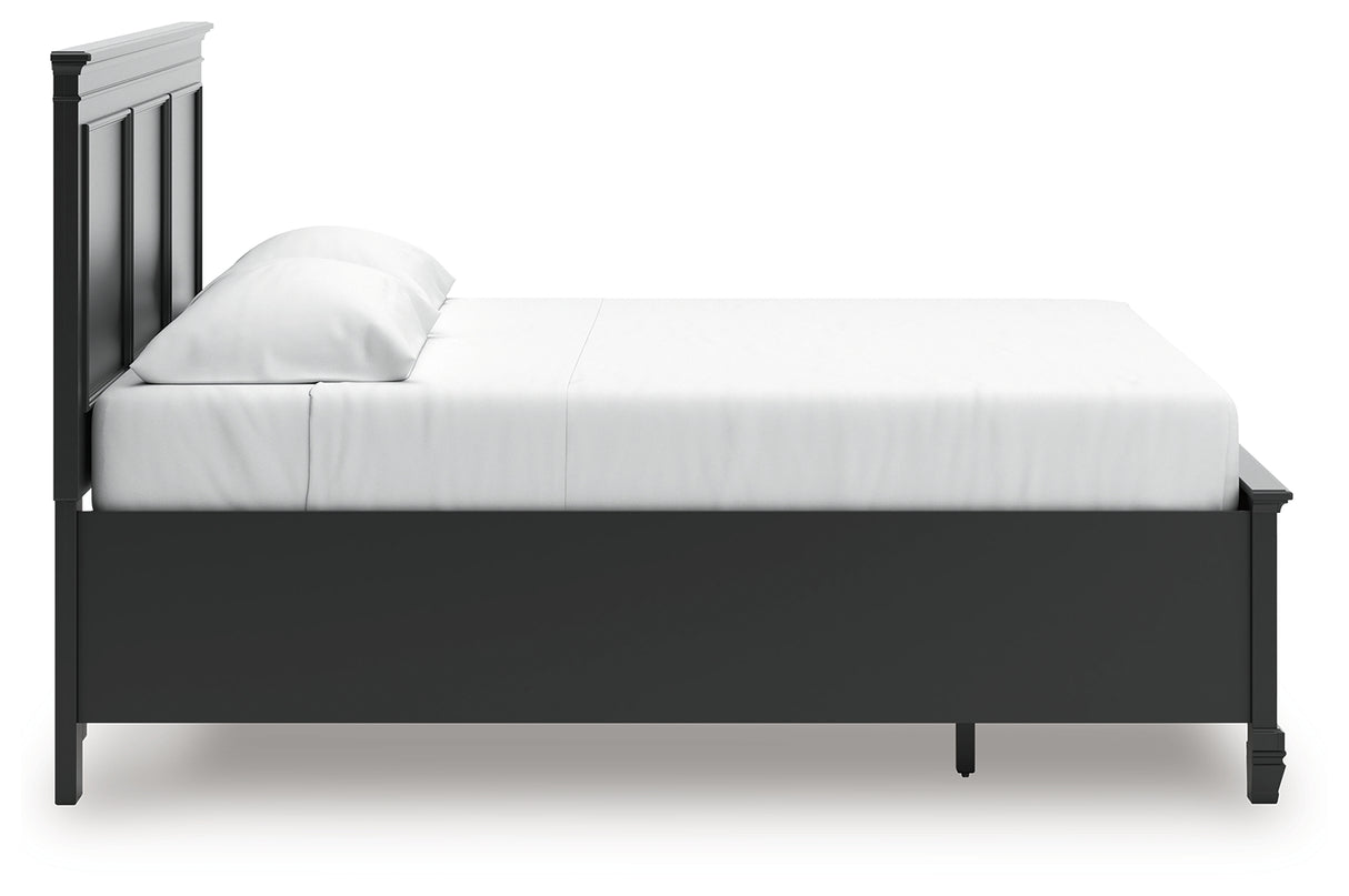 Lanolee King Panel Storage Bed with Dresser in Black from Ashley - Luna Furniture