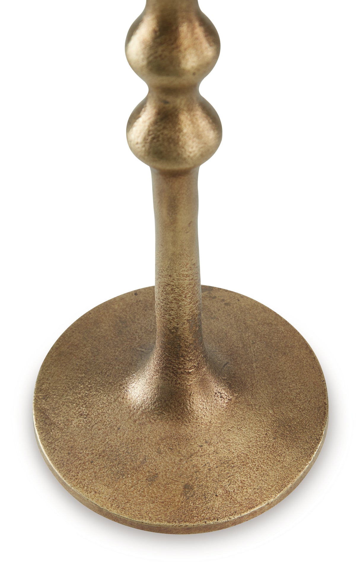 Larwick Antique Brass Finish Candle Holder from Ashley - Luna Furniture