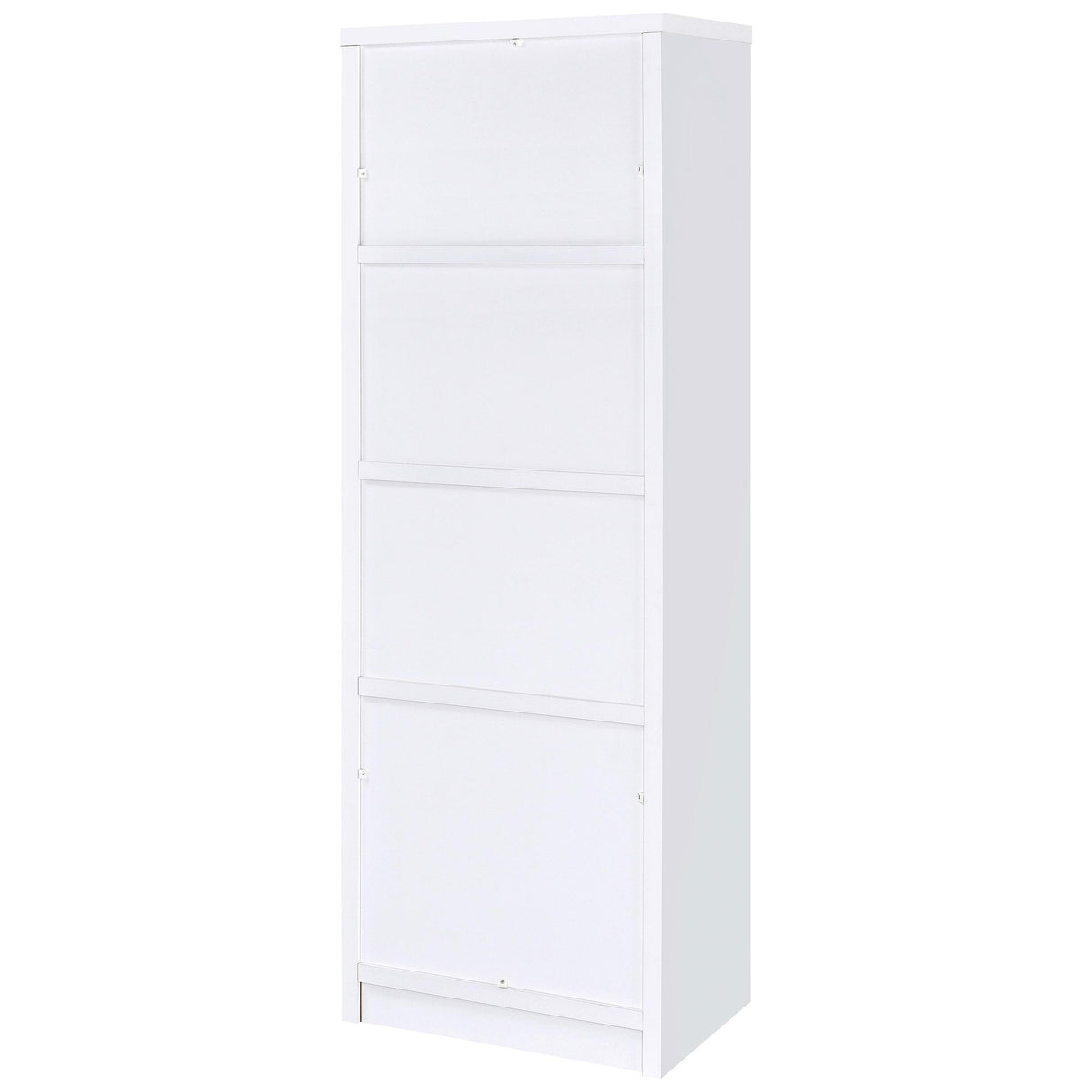 Laughlin White 3-Shelf Engineered Wood Media Tower from Coaster - Luna Furniture