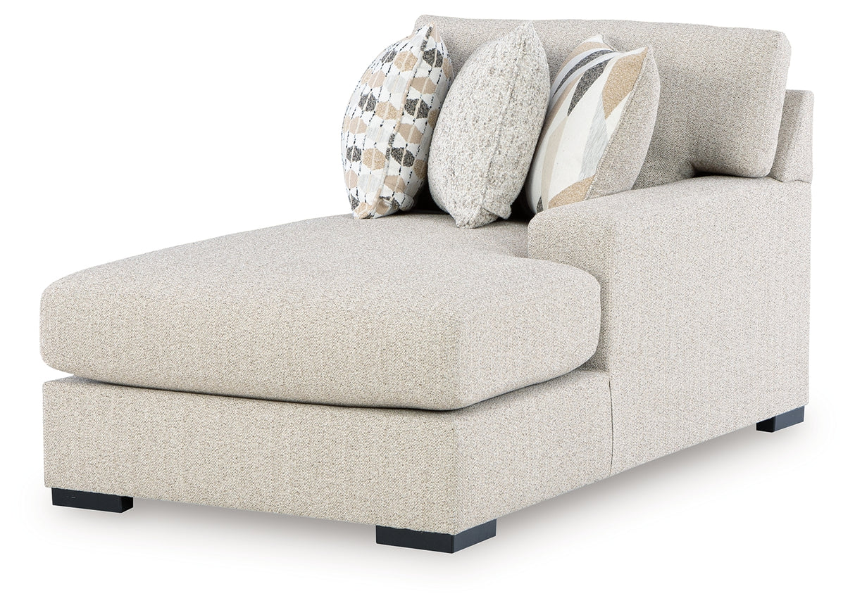 Laurelgrove Pebble Right-Arm Facing Corner Chaise from Ashley - Luna Furniture
